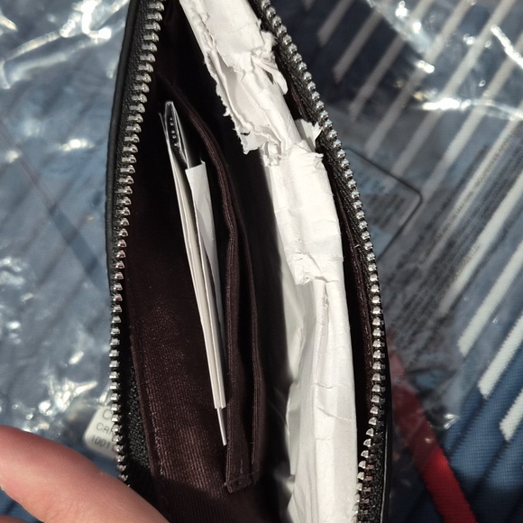 Coach Black Pouch with White Star Design - Picture 3 of 3